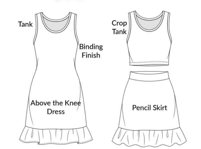 Macy Tank/Skirt/Dress
