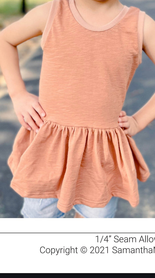 Olive Tank Shirt/Dress